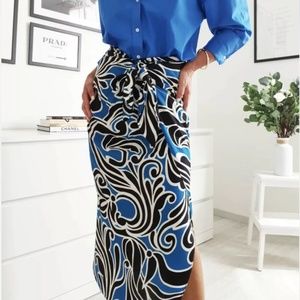 ZARA High-waisted midi skirt small